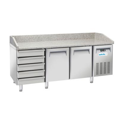 Pizza cooling counter, Arktic, 362L, Stříbrná, 230V/210W, 2025x800x(H)1040mm | 236802